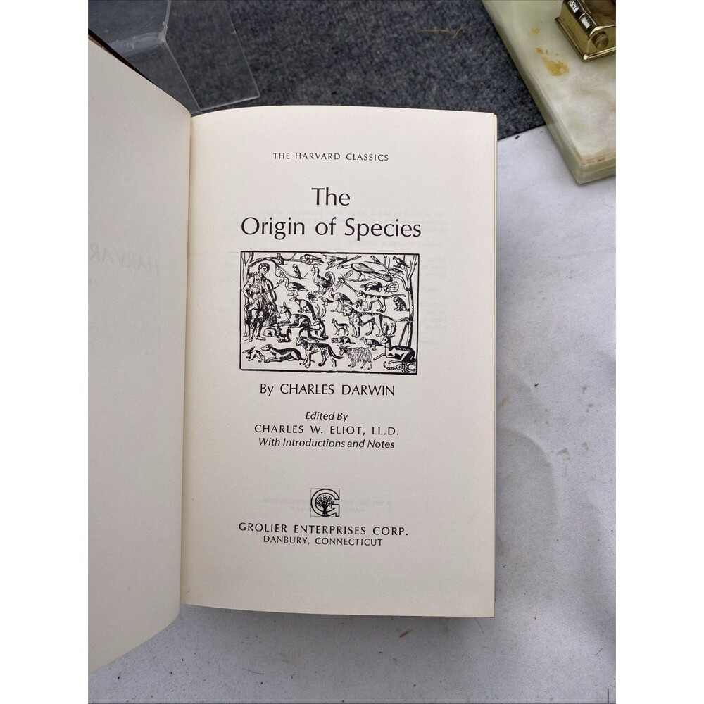 The Origin of Species Charles Darwin Harvard Classics Vol 11 Grolier 1980s Repri - Picture 12 of 15